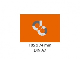 Adhesivos de papel DIN A7 – 74 x 105 mm